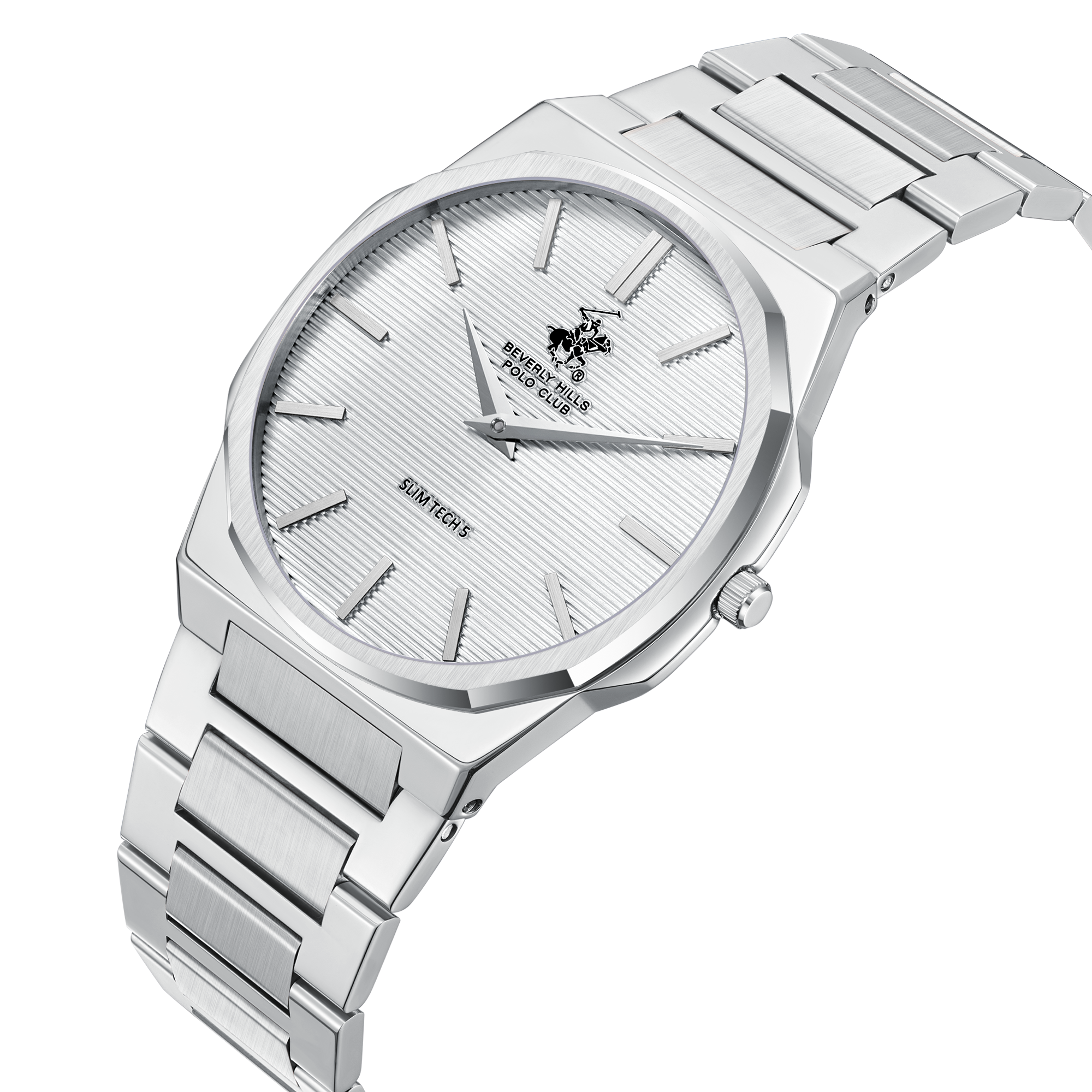 Beverly Hills Polo Club BP3897X.330 Steel Strap & Clasp Detail - Zamana