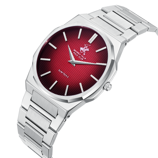 Beverly Hills Polo Club BP3897X.380 Men's Steel Strap & Clasp Detail - Zamana