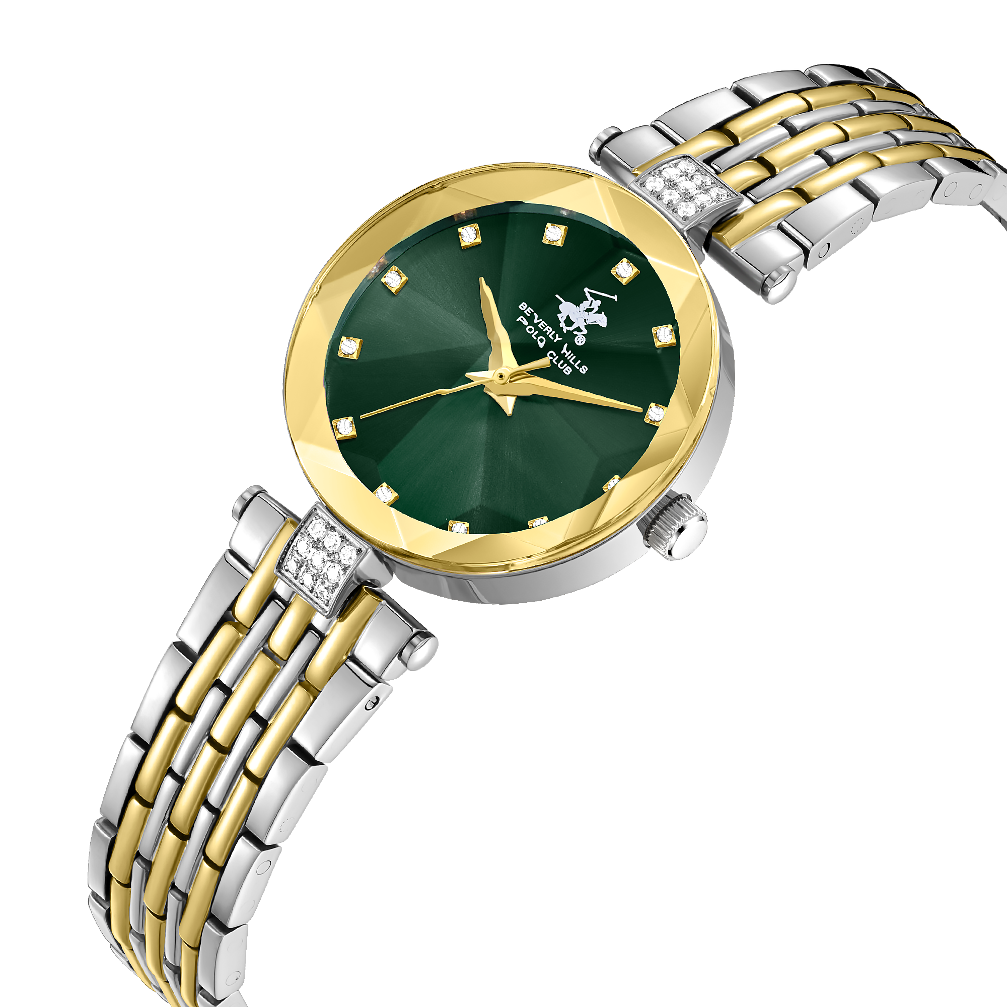 Beverly Hills Polo Club BP3899X.270 Women's Dark Green Dial Steel Strap Watch Secondary image