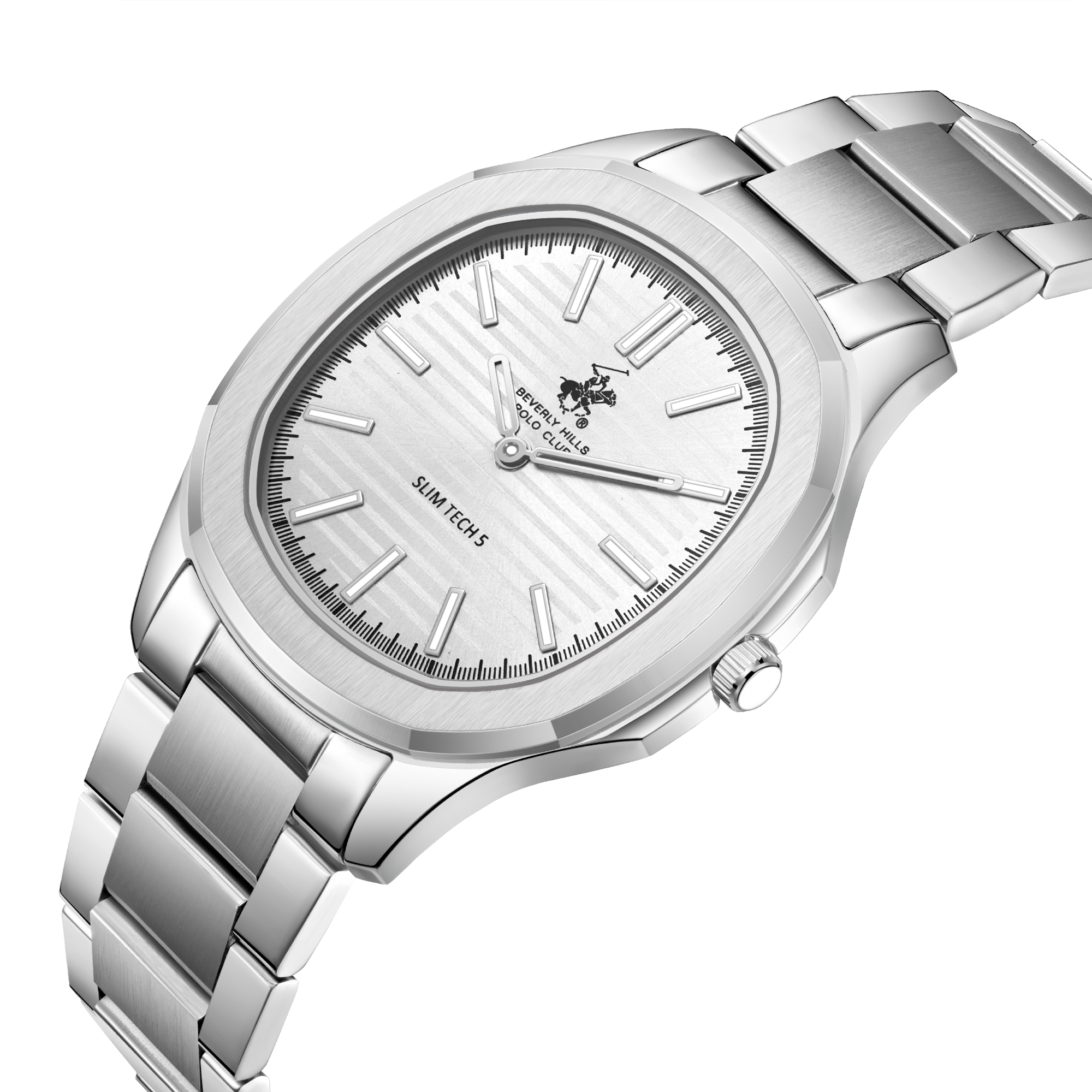 Beverly Hills Polo Club BP3906X.330 Men's Stainless Steel Bracelet & Clasp Detail - Zamana