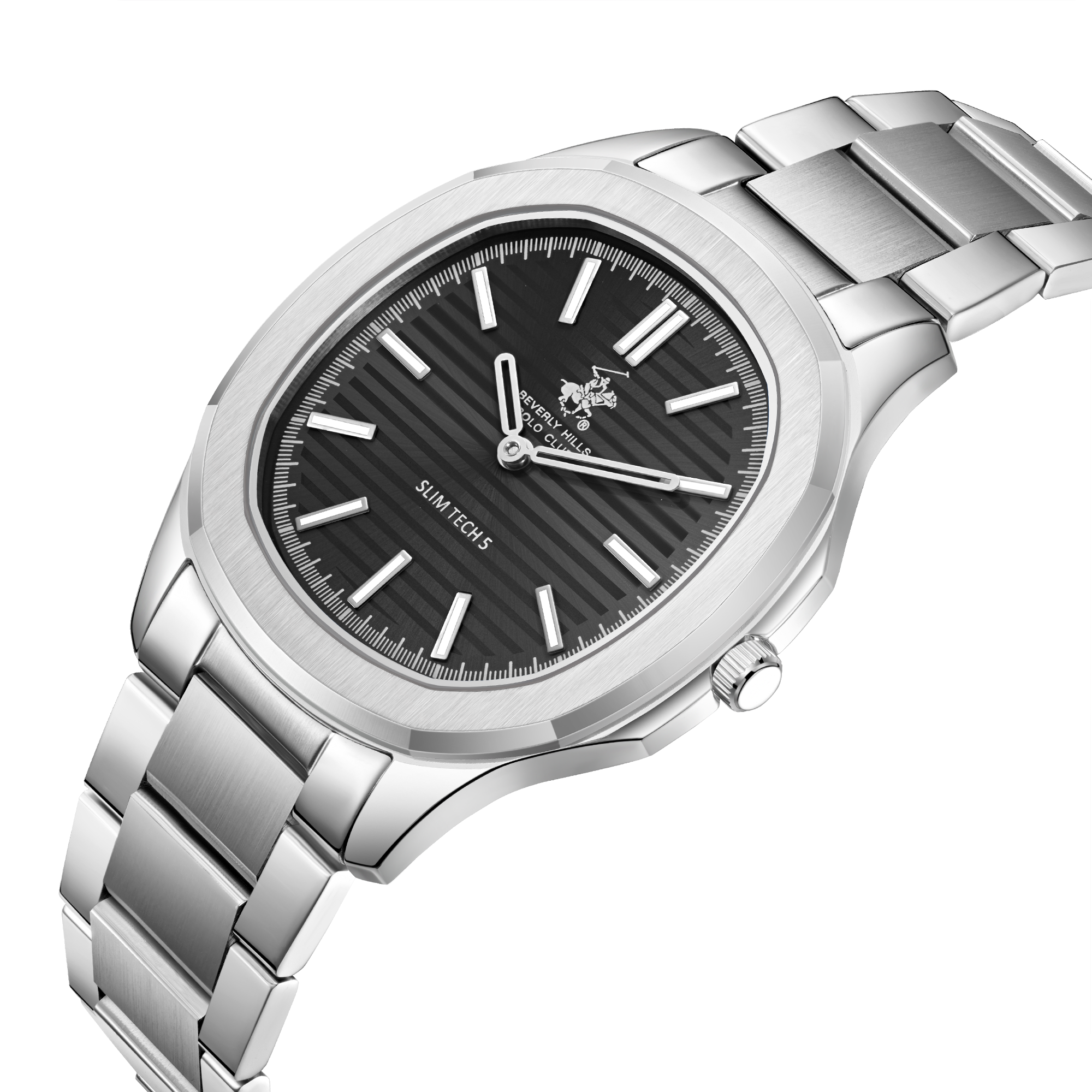 Beverly Hills Polo Club BP3906X.350 Men's Gun Black Steel Strap Watch Secondary image