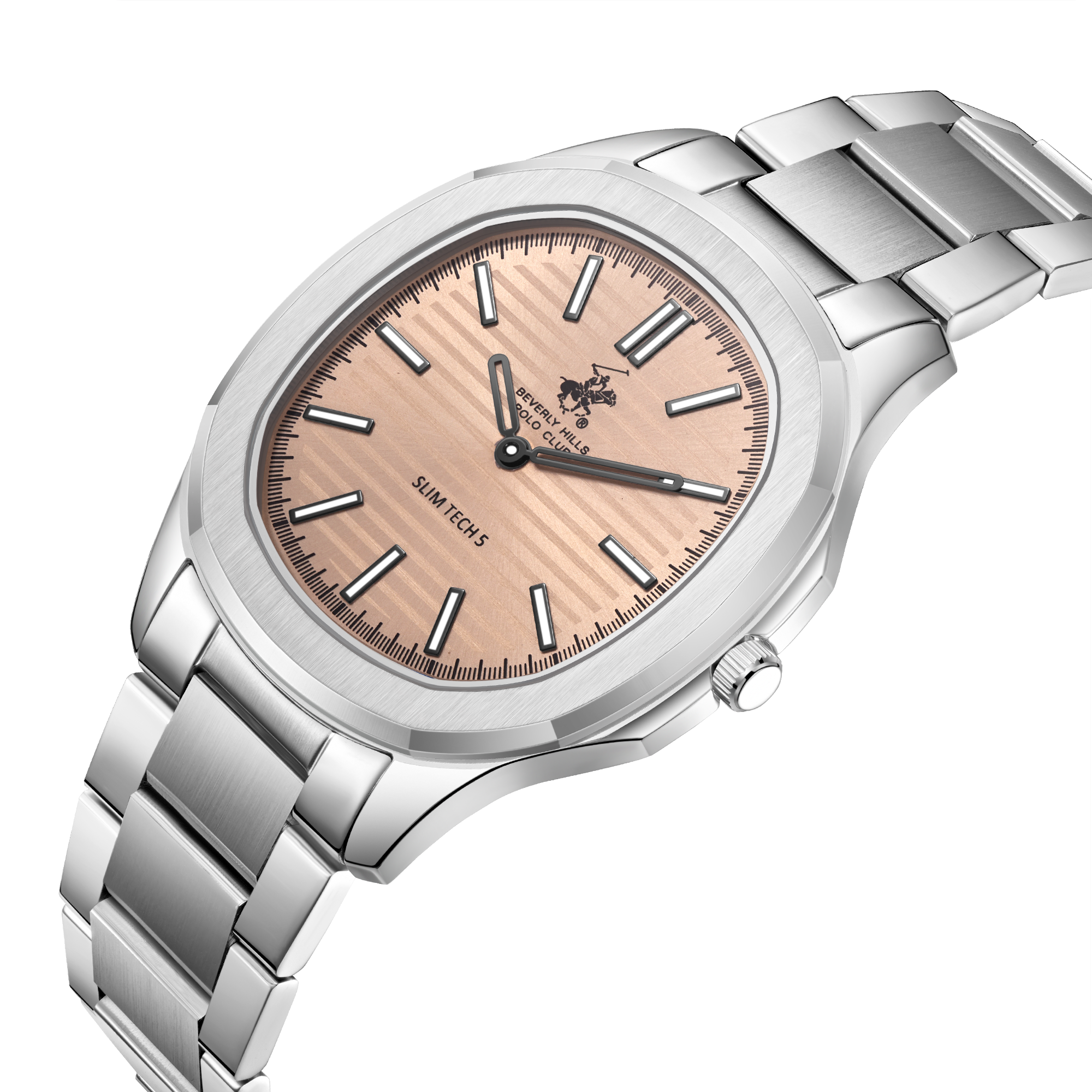 Beverly Hills Polo Club BP3906X.360 Steel Strap & Clasp Detail - Zamana