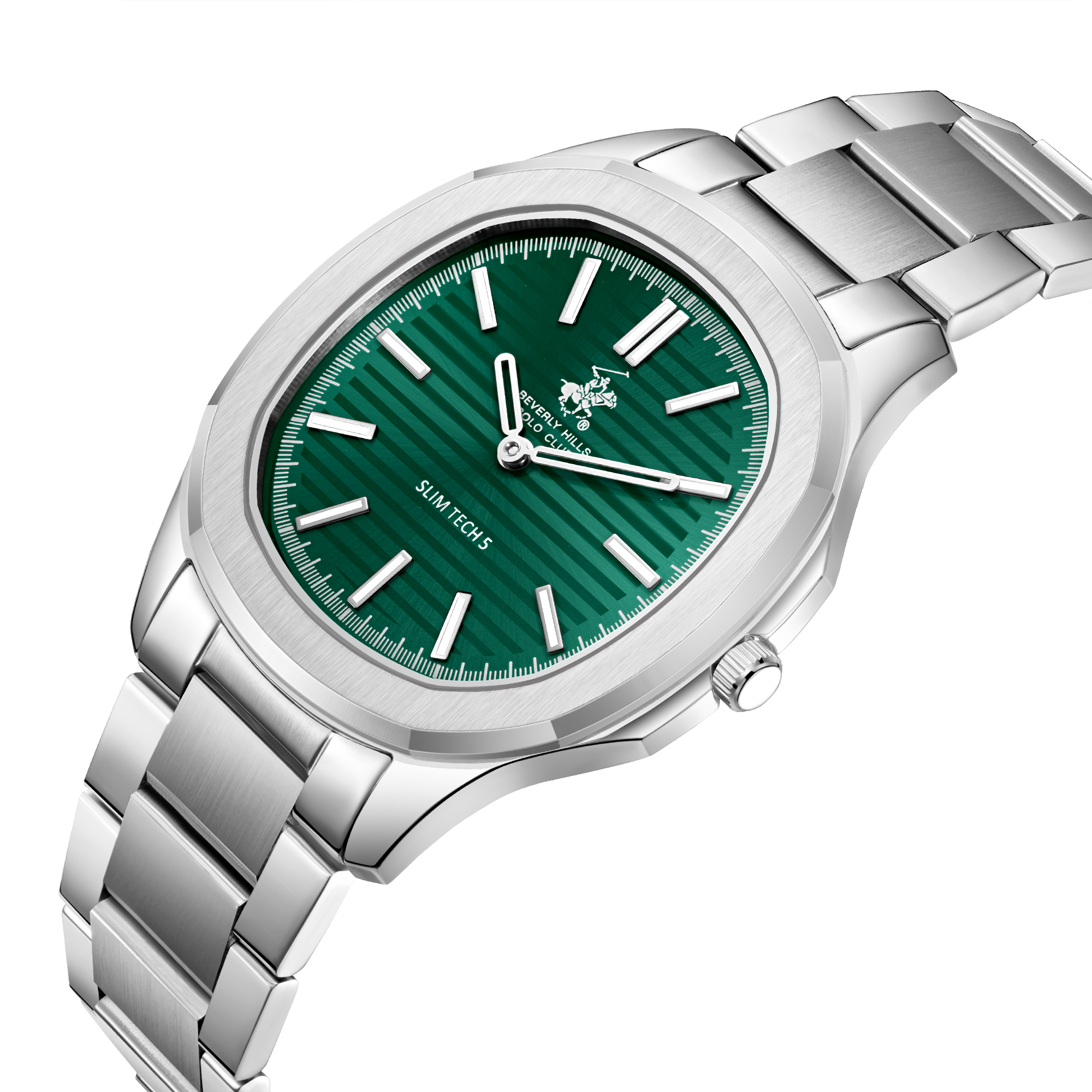 Beverly Hills Polo Club BP3906X.370 Men's Dark Green Steel Strap Watch Secondary image
