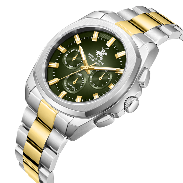 Beverly Hills Polo Club BP3907X.270 Stainless Steel Strap & Clasp Detail - Zamana