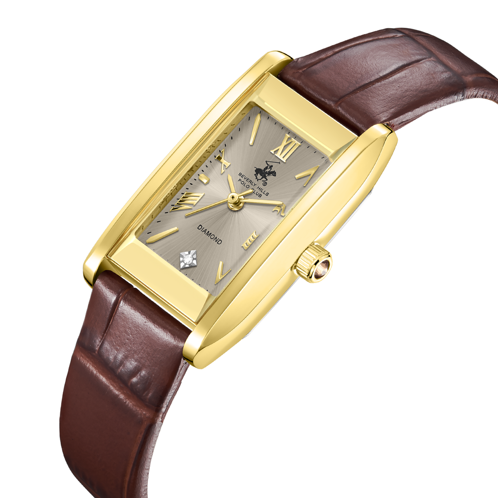 Beverly Hills Polo Club BP3910C.164 Women's Leather Strap & Clasp Detail - Zamana