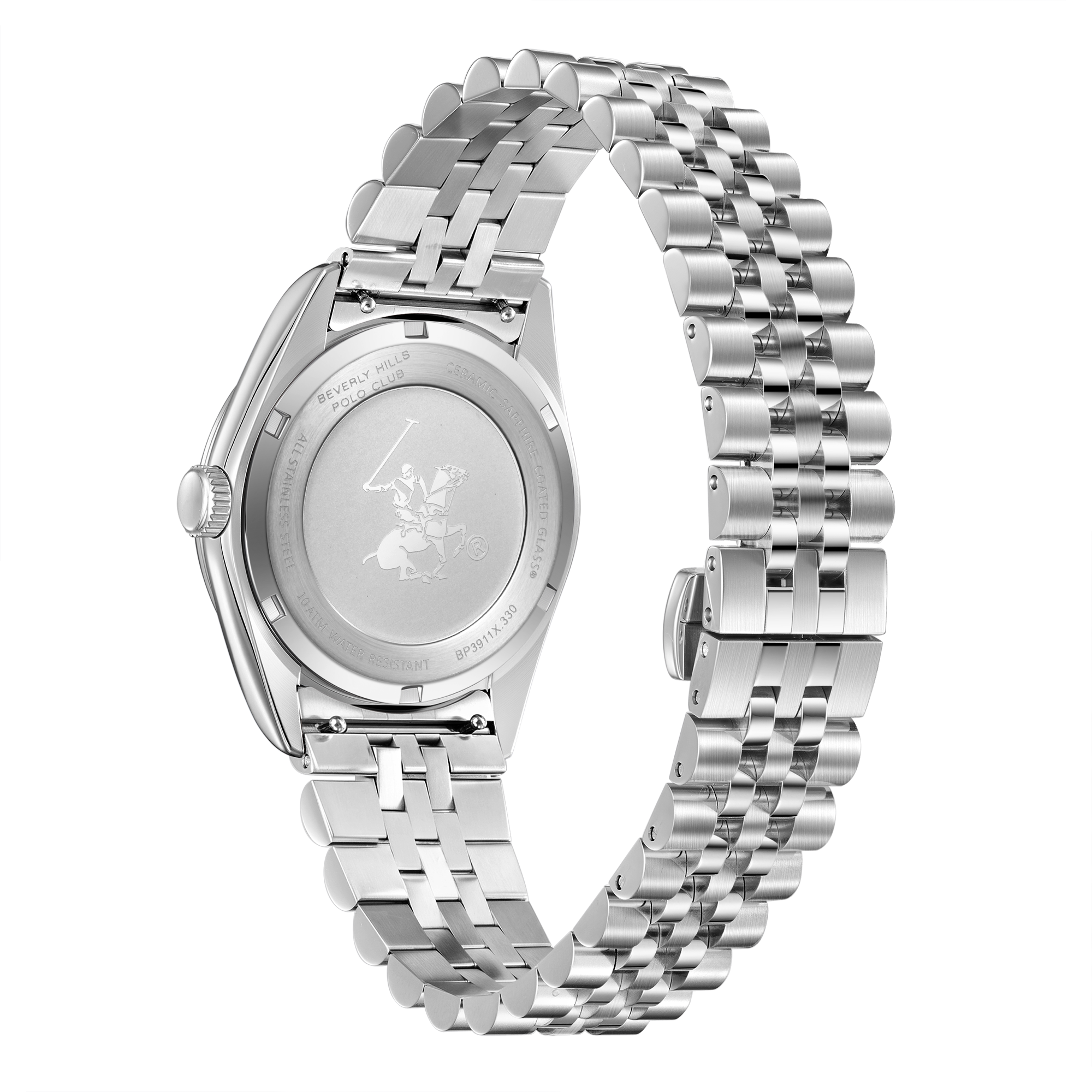 Beverly Hills Polo Club BP3911X.330 Men's Water Resistant Caseback & Engraving - Zamana