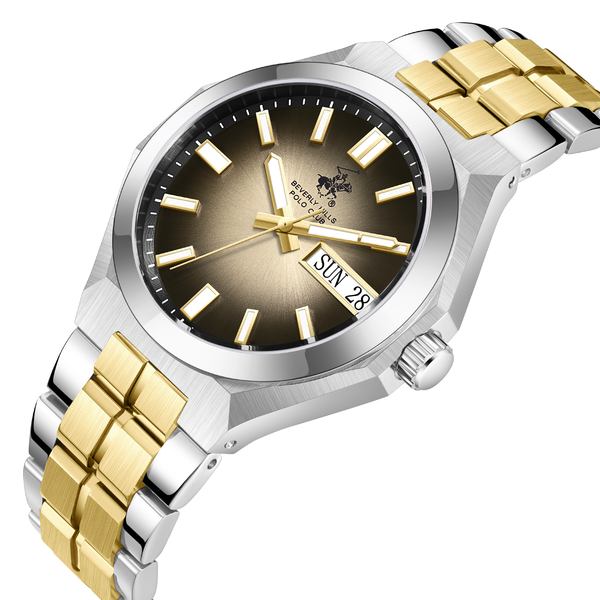 Beverly Hills Polo Club BP3912X.250 Men's Gold Dial Stainless Steel Bracelet Watch Secondary image