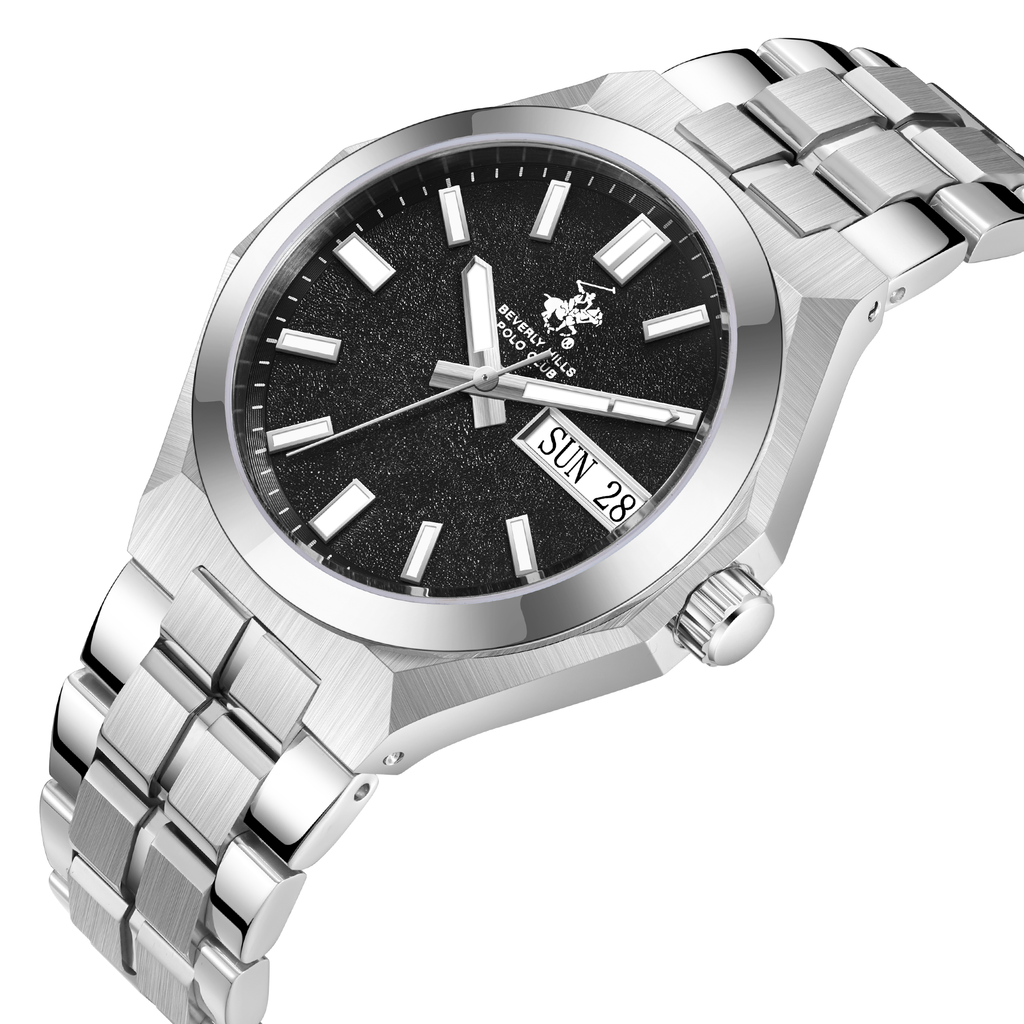 Beverly Hills Polo Club BP3912X.350 Steel Strap & Clasp Detail - Zamana