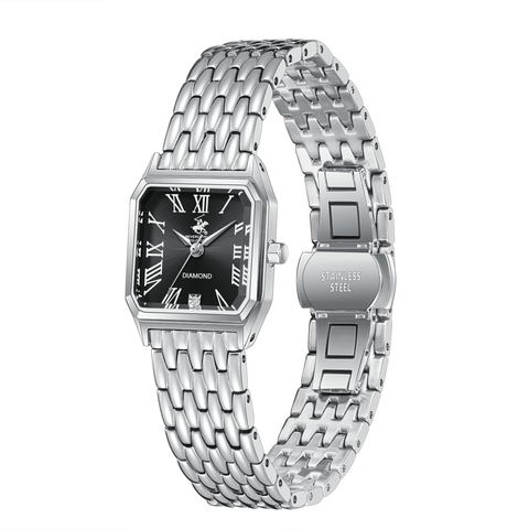 Beverly Hills Polo Club BP3916C.350 Women's Steel Strap & Clasp Detail - Zamana
