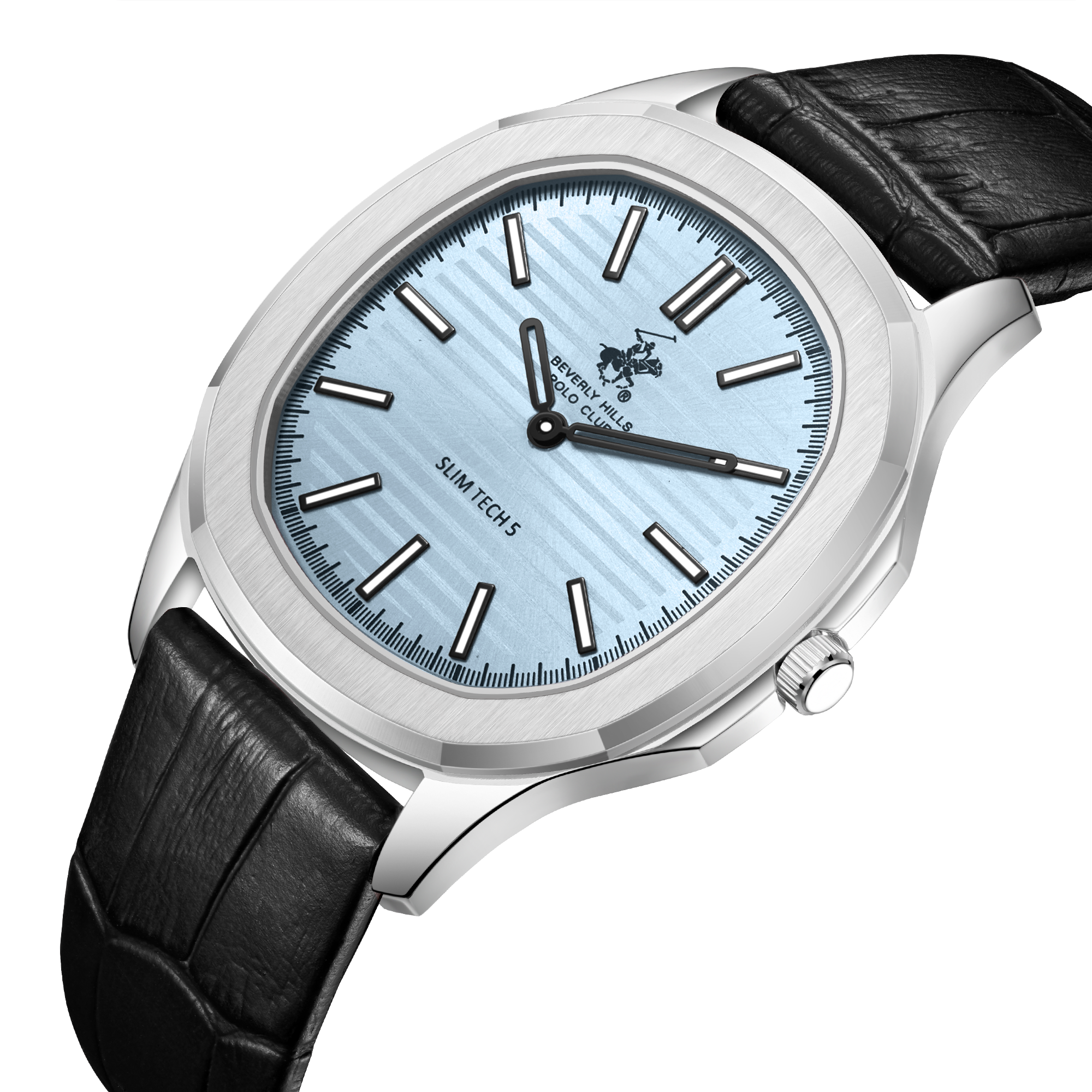 Beverly Hills Polo Club BP3919X.301 Men's Blue Dial Leather Strap Watch Secondary image