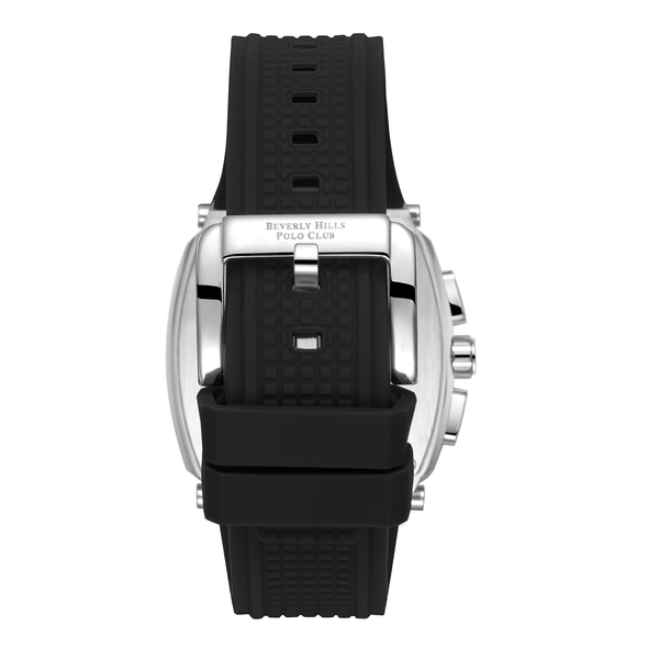 Beverly Hills Polo Club BP3920X.351 Men's Black Dial Silicone Strap Watch - Photo 4 - Zamana