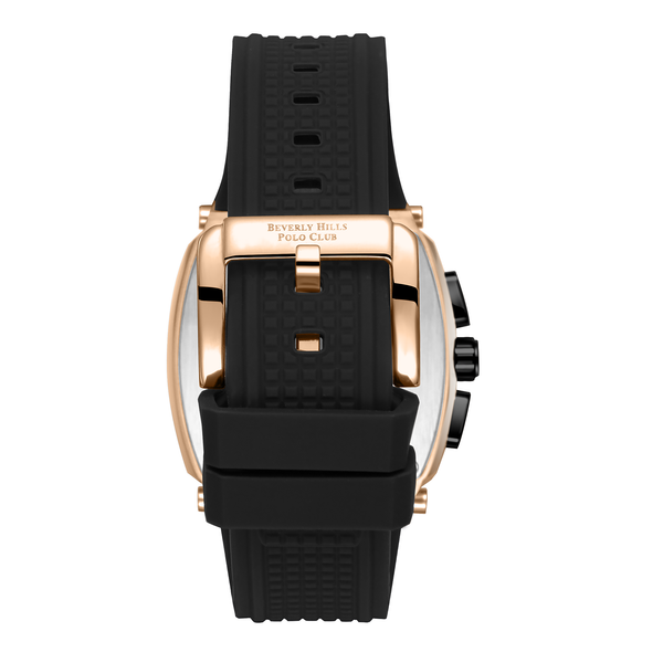 Beverly Hills Polo Club BP3920X.451 Men's Black Dial Silicone Strap Watch - Photo 4 - Zamana