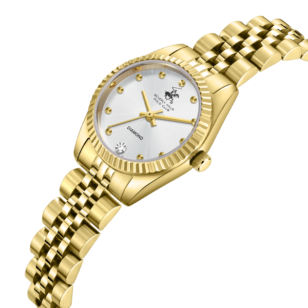 Beverly Hills Polo Club BP3923C.130 Women's Steel Strap & Clasp Detail - Zamana