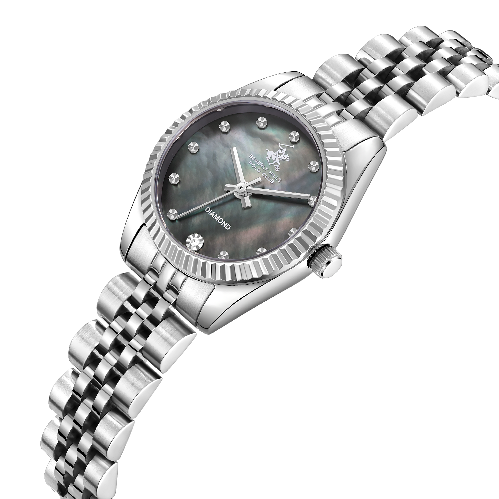 Beverly Hills Polo Club BP3923C.360 Women's Steel Strap & Clasp Detail - Zamana