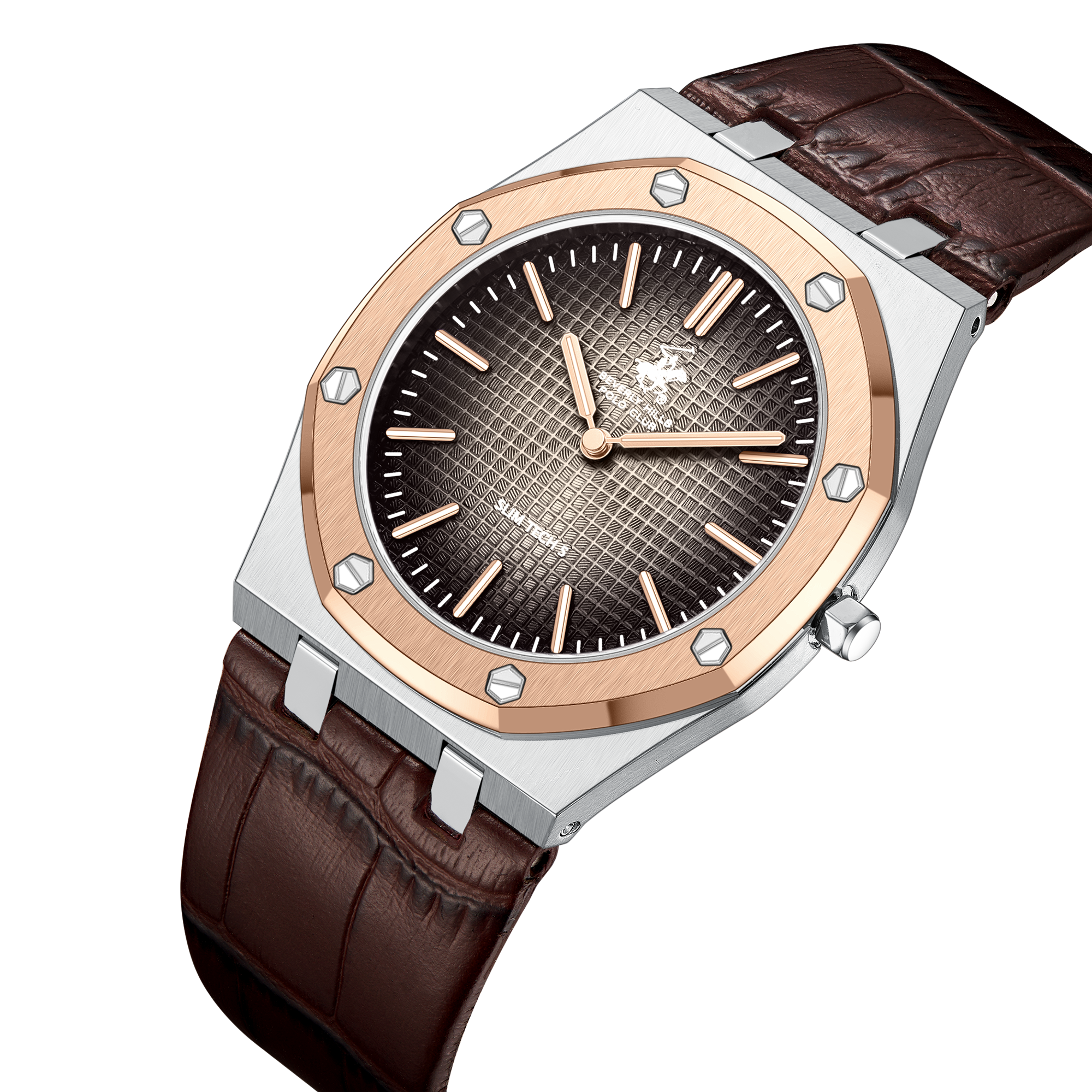 Beverly Hills Polo Club BP3924X.542 Leather Strap & Clasp Detail - Zamana
