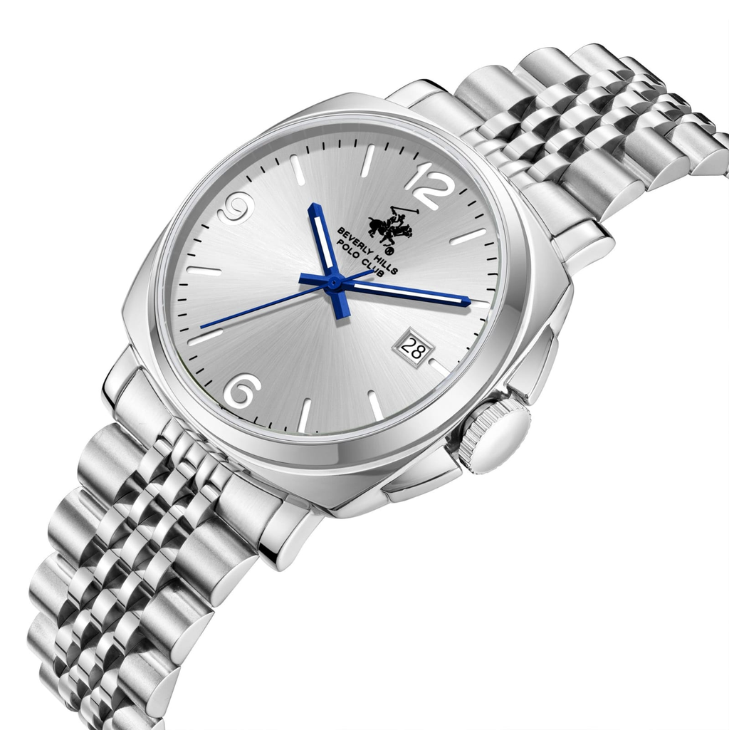 Beverly Hills Polo Club BP3928X.330 Men's Steel Strap & Clasp Detail - Zamana