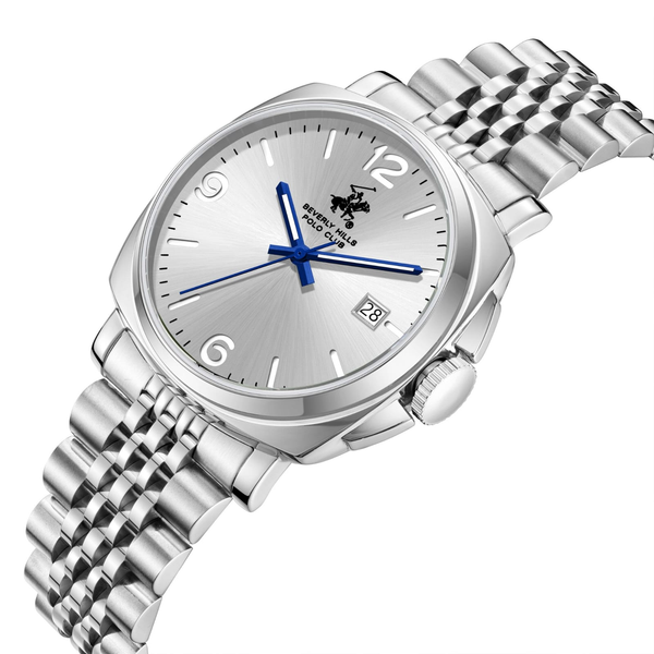 Beverly Hills Polo Club BP3928X.330 Men's Steel Strap & Clasp Detail - Zamana