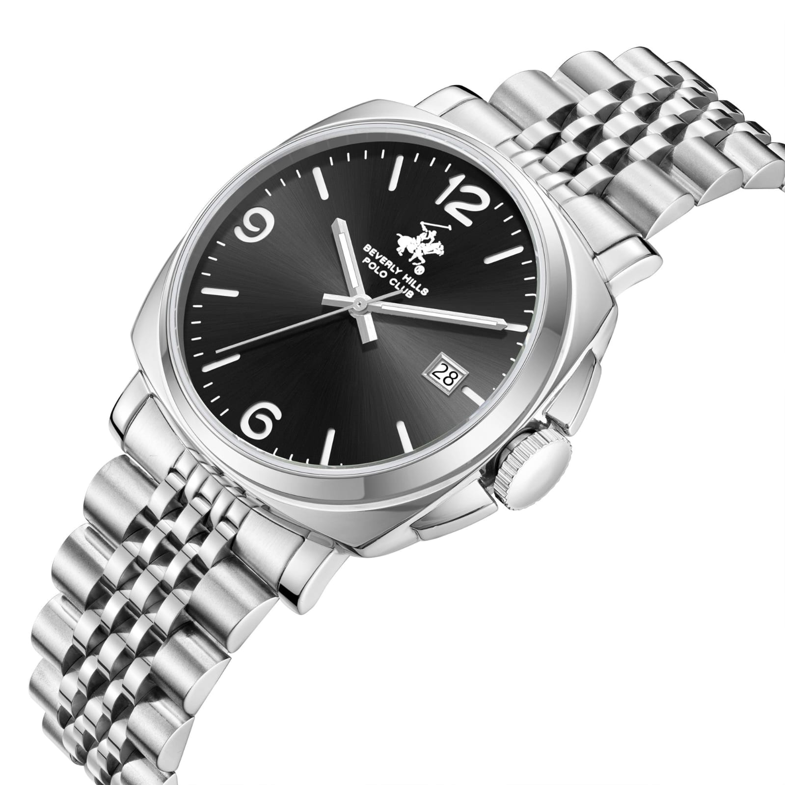 Beverly Hills Polo Club BP3928X.350 Men's Gun Black Steel Strap Watch Secondary image