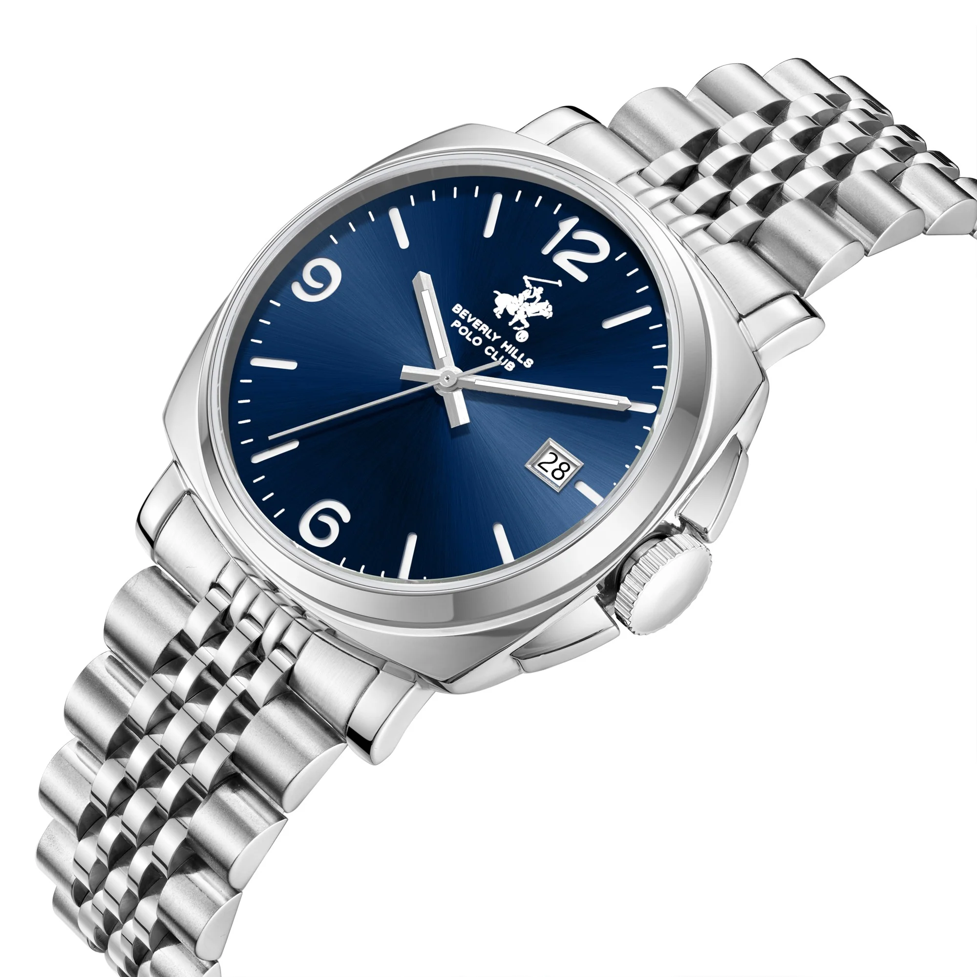 Beverly Hills Polo Club BP3928X.390 Men's Stainless Steel Bracelet & Clasp Detail - Zamana
