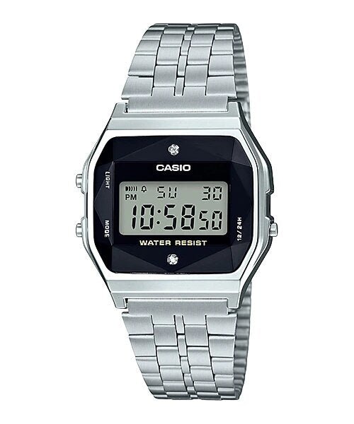 Casio A159WAD - 1ADF Digital Watch Stainless Steel Band - Zamana.pk Main image