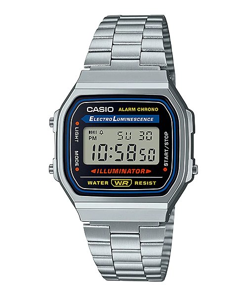 Casio A168WA - 1D Stainless Steel Watch for Men - Zamana.pk Main image
