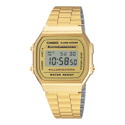 Casio A168WG - 9A Stainless Steel Watch for Men - Zamana.pk Main image
