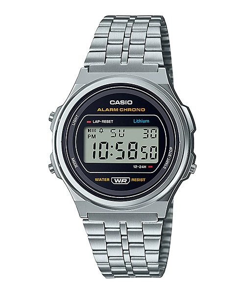 Casio A171WE - 1A Stainless Steel Watch for Men - Zamana.pk Main image