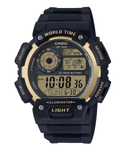 Casio AE - 1400WH - 9A Men's Digital Sport Watch with 10 - Year Battery and World Time - Zamana.pk Main image