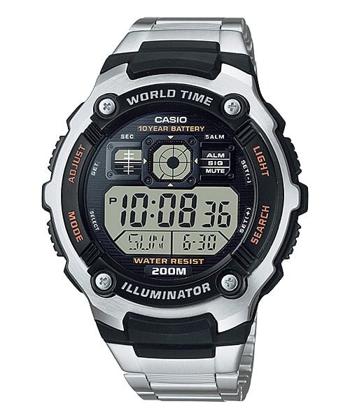 Casio AE - 2000WD - 1AV Stylish Digital Wrist Watch - Zamana.pk Main image