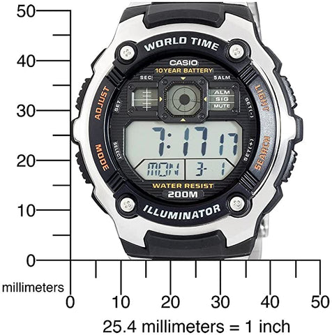 Casio AE - 2000WD - 1AV Stylish Digital Wrist Watch - Zamana.pk