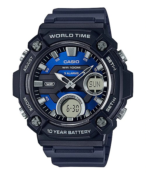 Casio - AEQ - 120W - 2A - Stainless Steel Watch For Men - Zamana.pk Main image
