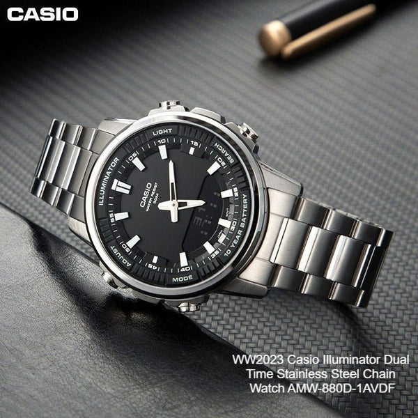 Casio AMW - 880D - 1AVDF Men's stainless steel Watch - Zamana.pk