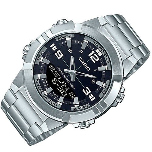 Casio Analog AMW - 870D - 1AVDF Mens Watch With Stainless Steel Band - Zamana.pk