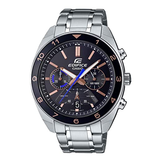 Casio Analog Black Dial Men's Watch - EFV - 590D - 1AVUDF (ED484) - Zamana.pk Main image