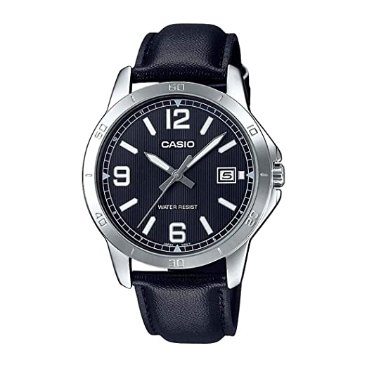 Casio Analog Black Dial Men's Watch - MTP - V004L - 1BUDF (A1740) - Zamana.pk Main image