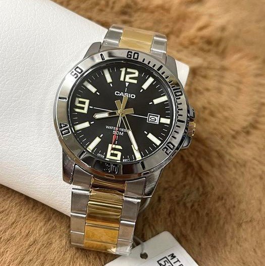 Casio Analog Black Dial Men's Watch - MTP - VD01SG - 1BVUDF (A1735) - Zamana.pk Main image