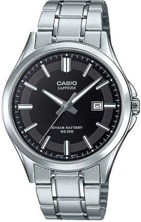 Casio Analog Black Dial Men's Watch - MTS - 100D - 1AVDF - Zamana.pk Main image