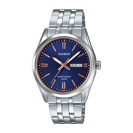 Casio Analog Blue Dial Men's Watch - MTP - 1335D - 2A2VDF (A1516) - Zamana.pk Main image