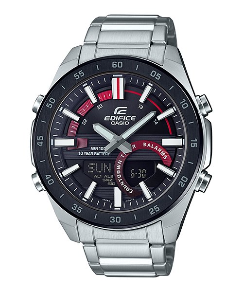 Casio Analog - Digital Black Dial Men's Watch - ERA - 120DB - 1AVDF (EX501) - Zamana.pk Main image