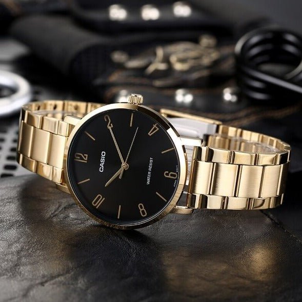 Casio Analog Men Case Gold Tone Stainless Steel MTP - VT01G - 1B2UDF Watch - Zamana.pk Main image