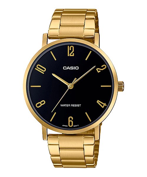 Casio Analog Men Case Gold Tone Stainless Steel MTP-VT01G-1B2UDF Watch Secondary image