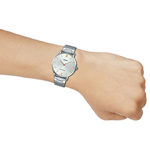 Casio Analog Silver Dial Men's Watch - MTP - VT01D - 7BUDF (A1614) - Zamana.pk