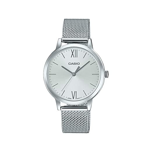 Casio Analog Silver Dial Women's Watch - LTP - E157M - 7ADF (A1692) - Zamana.pk