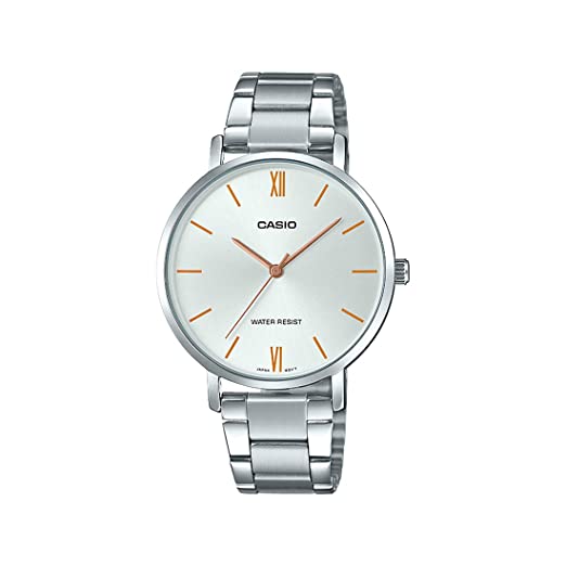 Casio Analog Silver Dial Women's Watch - LTP - VT01D - 7BUDF (A1625) - Zamana.pk Main image