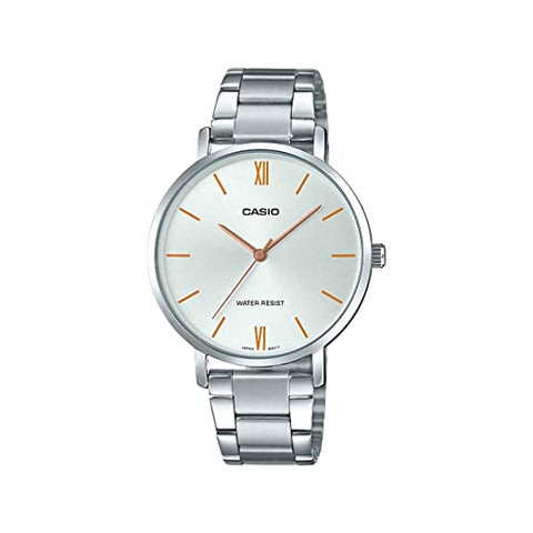 Casio Analog Silver Dial Women's Watch - LTP - VT01D - 7BUDF (A1625) - Zamana.pk