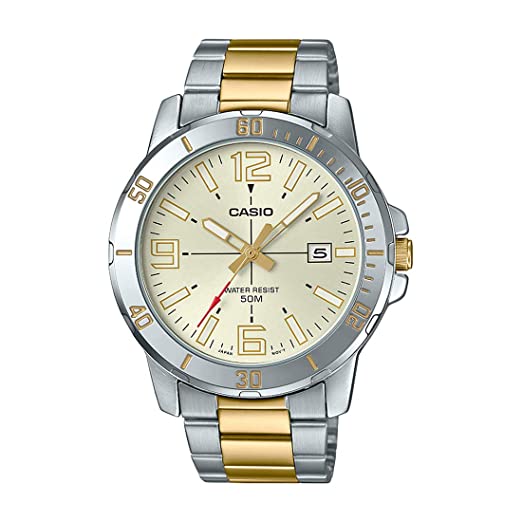 Casio Analog Yellow Dial Men's Watch - MTP - VD01SG - 9BVUDF - Zamana.pk