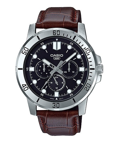 Casio Analogue Black Dial Men's Watch - MTP - VD300L - 1EUDF - Zamana.pk