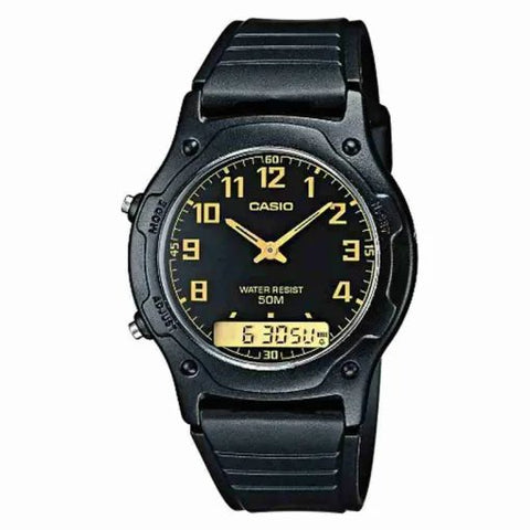 Casio - AW - 49H - 1B - Stainless Steel Watch For Men - Zamana.pk