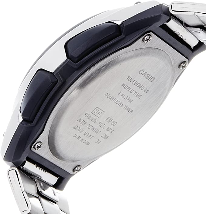 Casio AW - 80D - 1AVDF Men's Watch Digital - Analog Combination Stainless Steel Band - Zamana.pk
