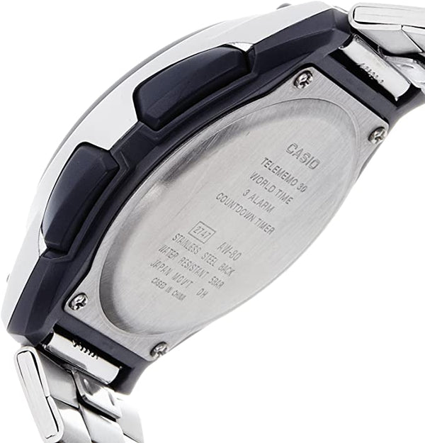 Casio AW - 80D - 1AVDF Men's Watch Digital - Analog Combination Stainless Steel Band - Zamana.pk